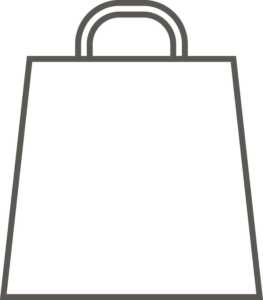 Bag for going shopping vector icon. Simple element illustration from map and navigation concept. Bag for going shopping vector icon. Real estate concept vector illustration.