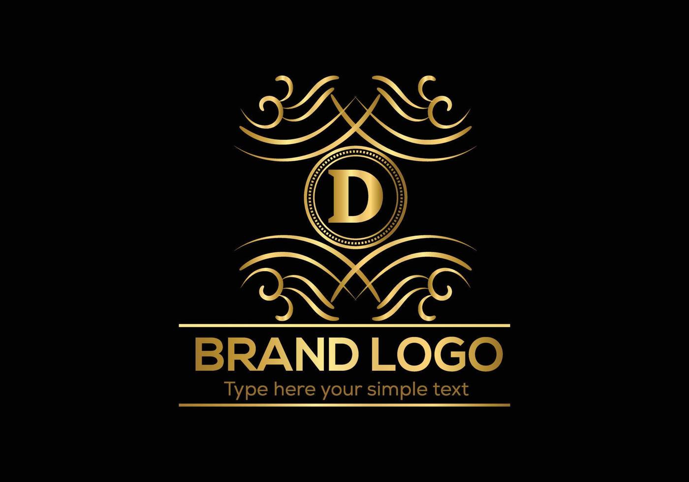 inicial letra lujo logo modelo en vector Arte para restaurante y otro vector ilustración