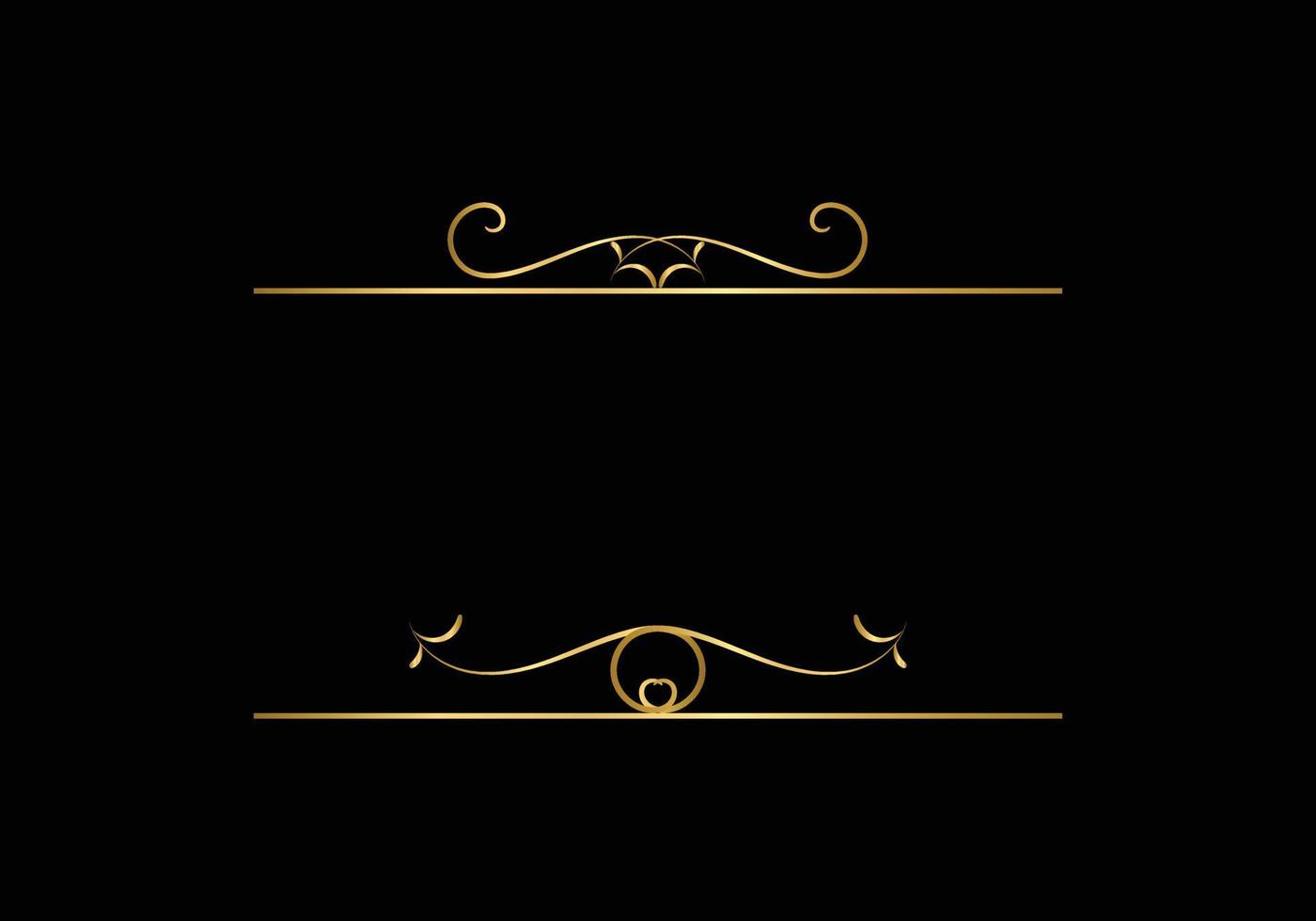 Initial Letter Luxury Logo template in vector art for Restaurant and other vector illustration