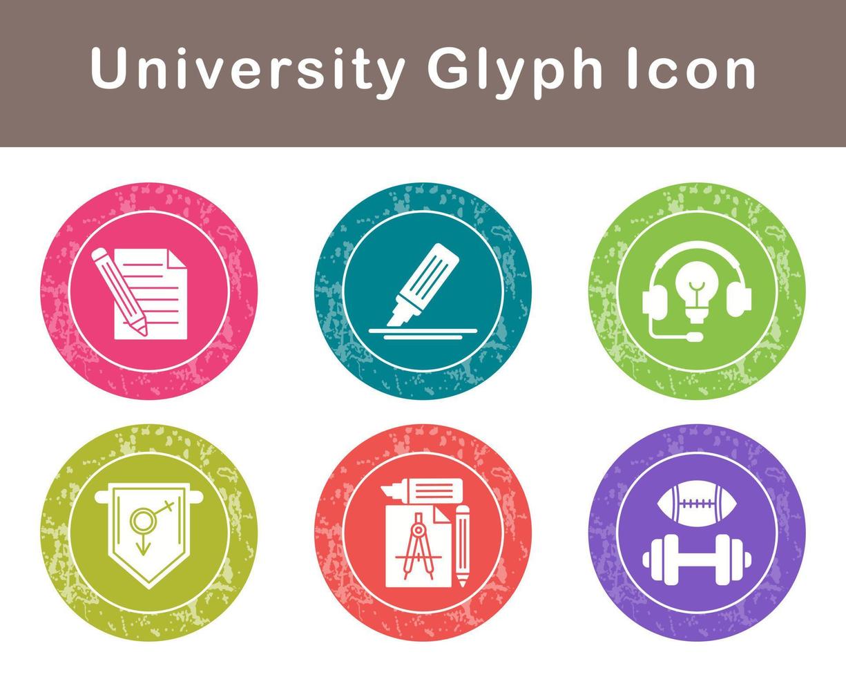 university Vector Icon Set