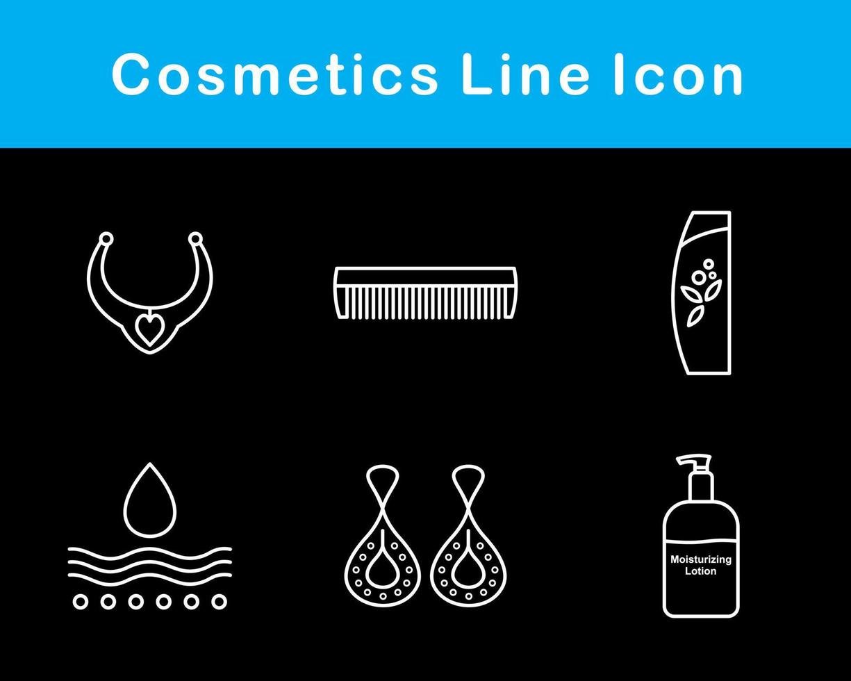 productos cosméticos vector icono conjunto