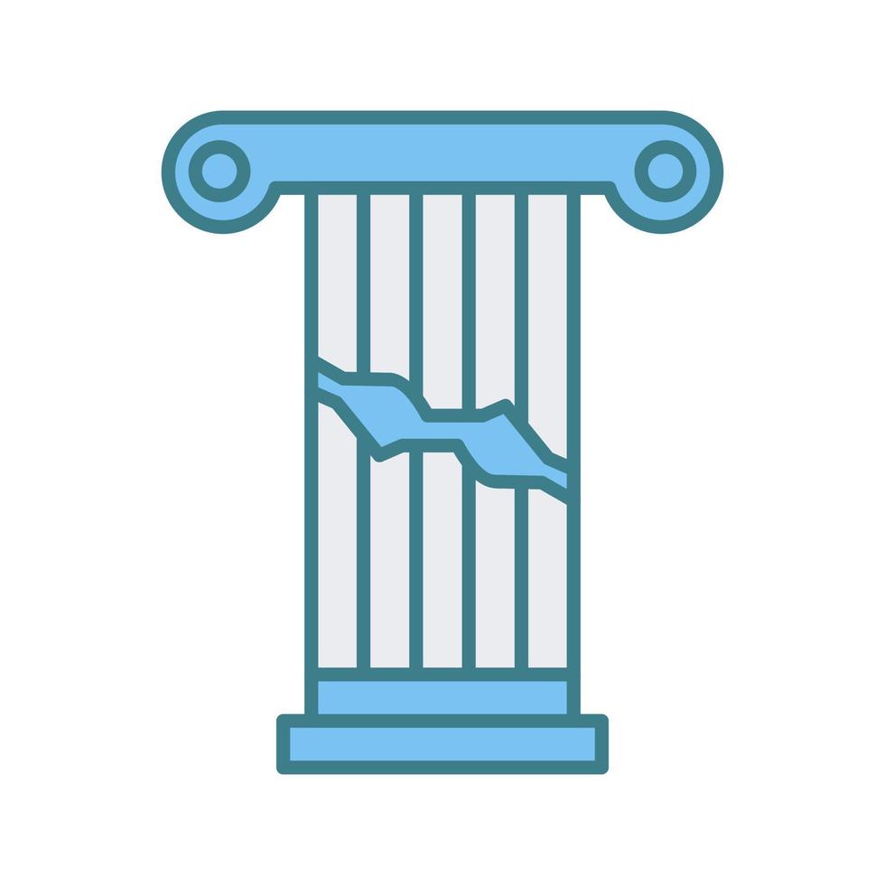 Broken Pillar Vector Icon