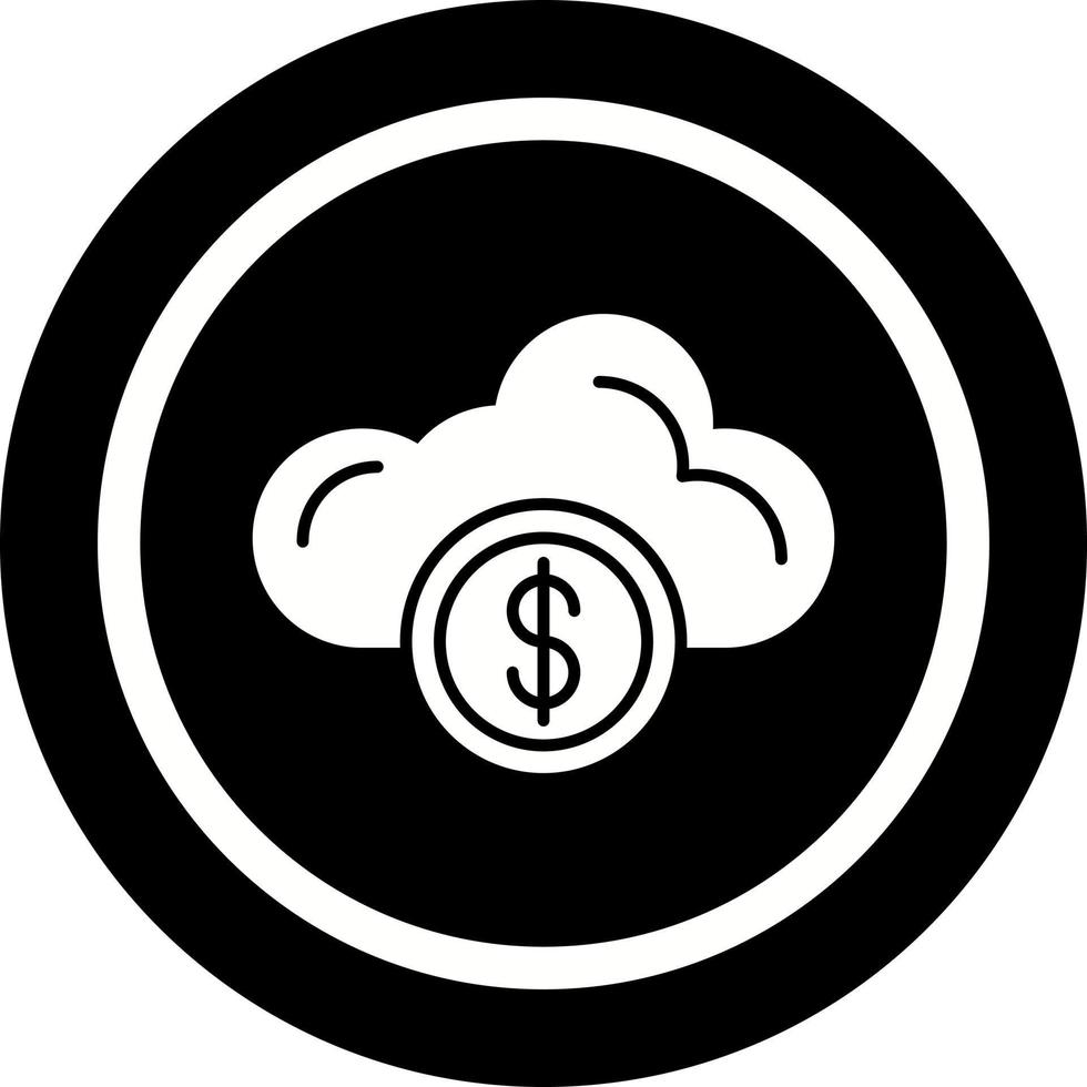 icono de vector de nube