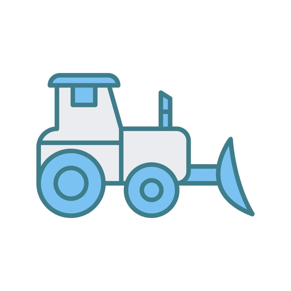 Industrial Tractor Vector Icon