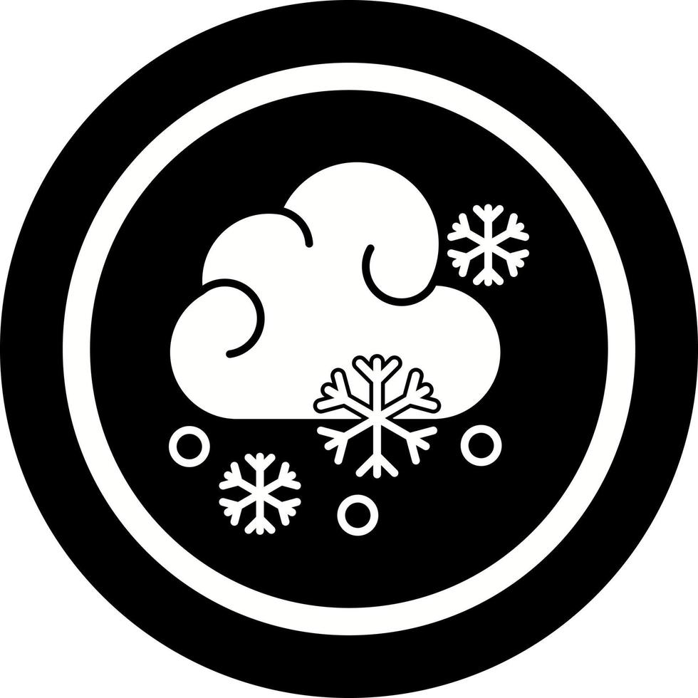 icono de vector nevado