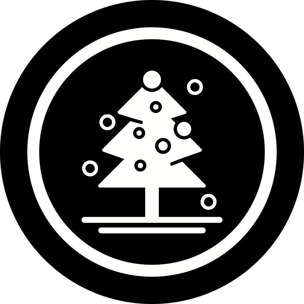 icono de vector de árbol de navidad