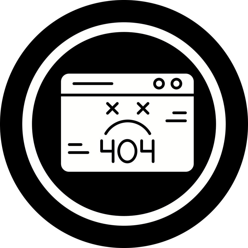 404 Error Vector Icon