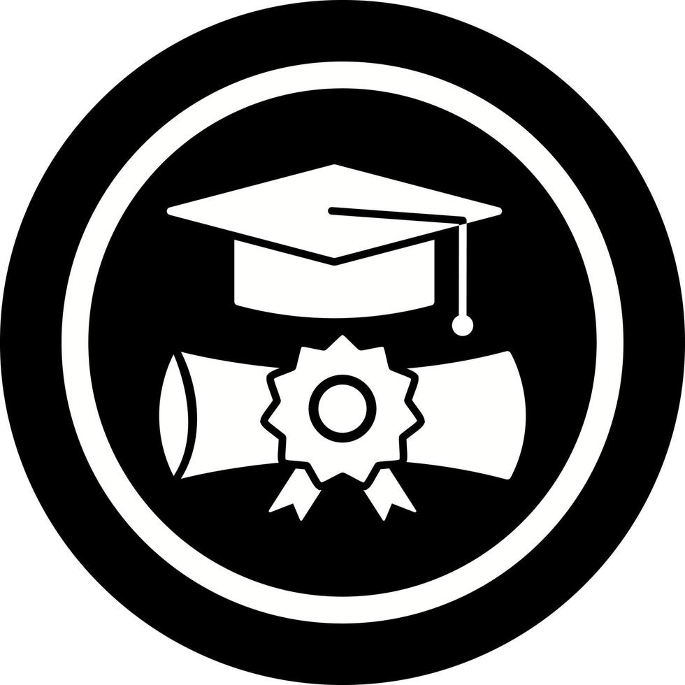 icono de vector de graduación