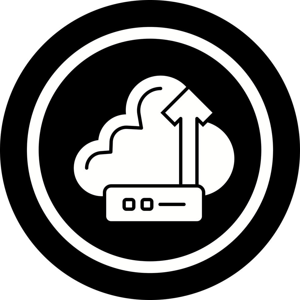 icono de vector de nube