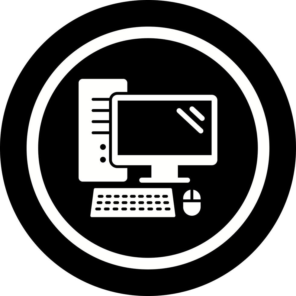 icono de vector de computadora