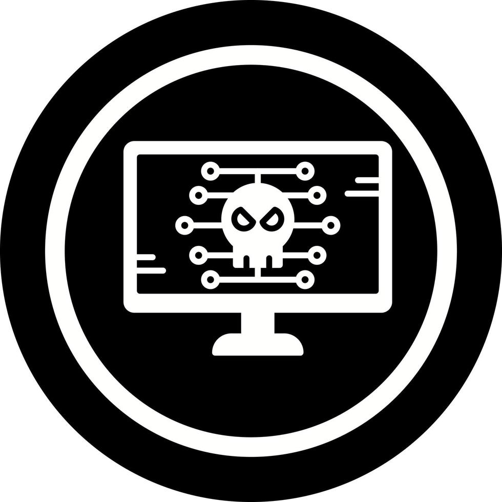 icono de vector de malware