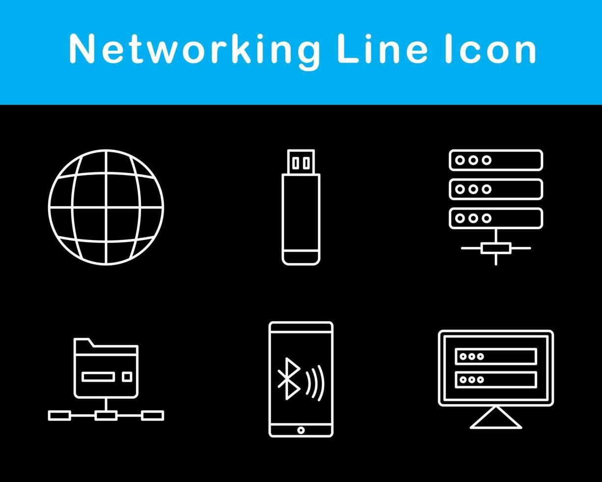 Networking Vector Icon Set