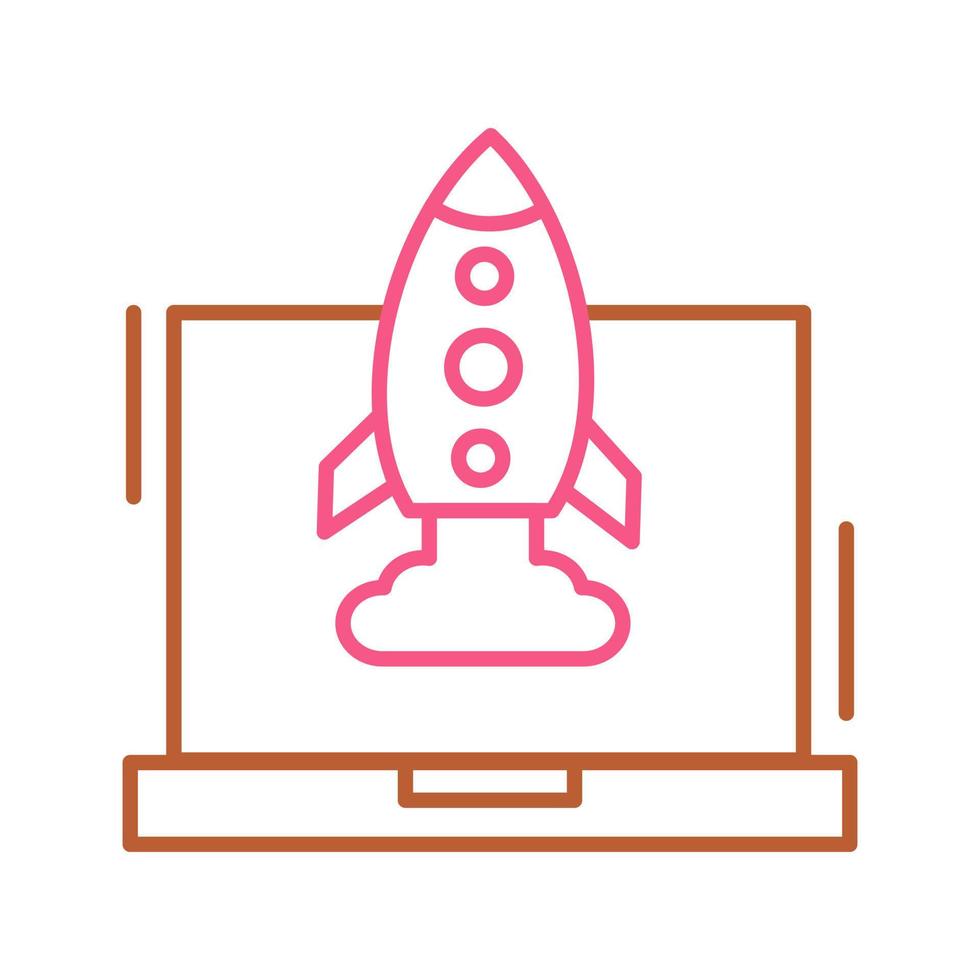 Rocket Unique Vector Icon