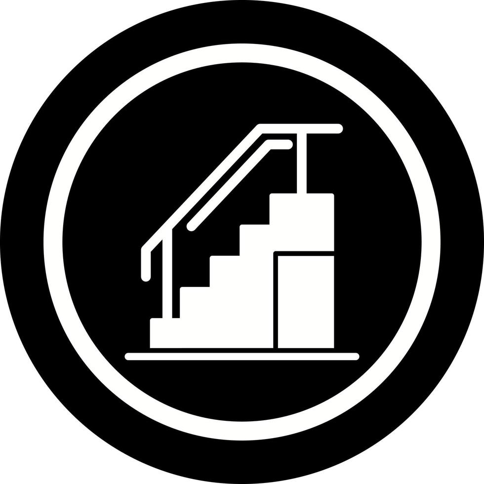 icono de vector de escaleras