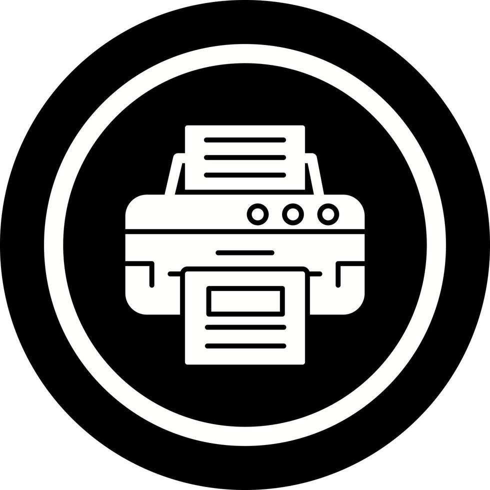 icono de vector de impresora