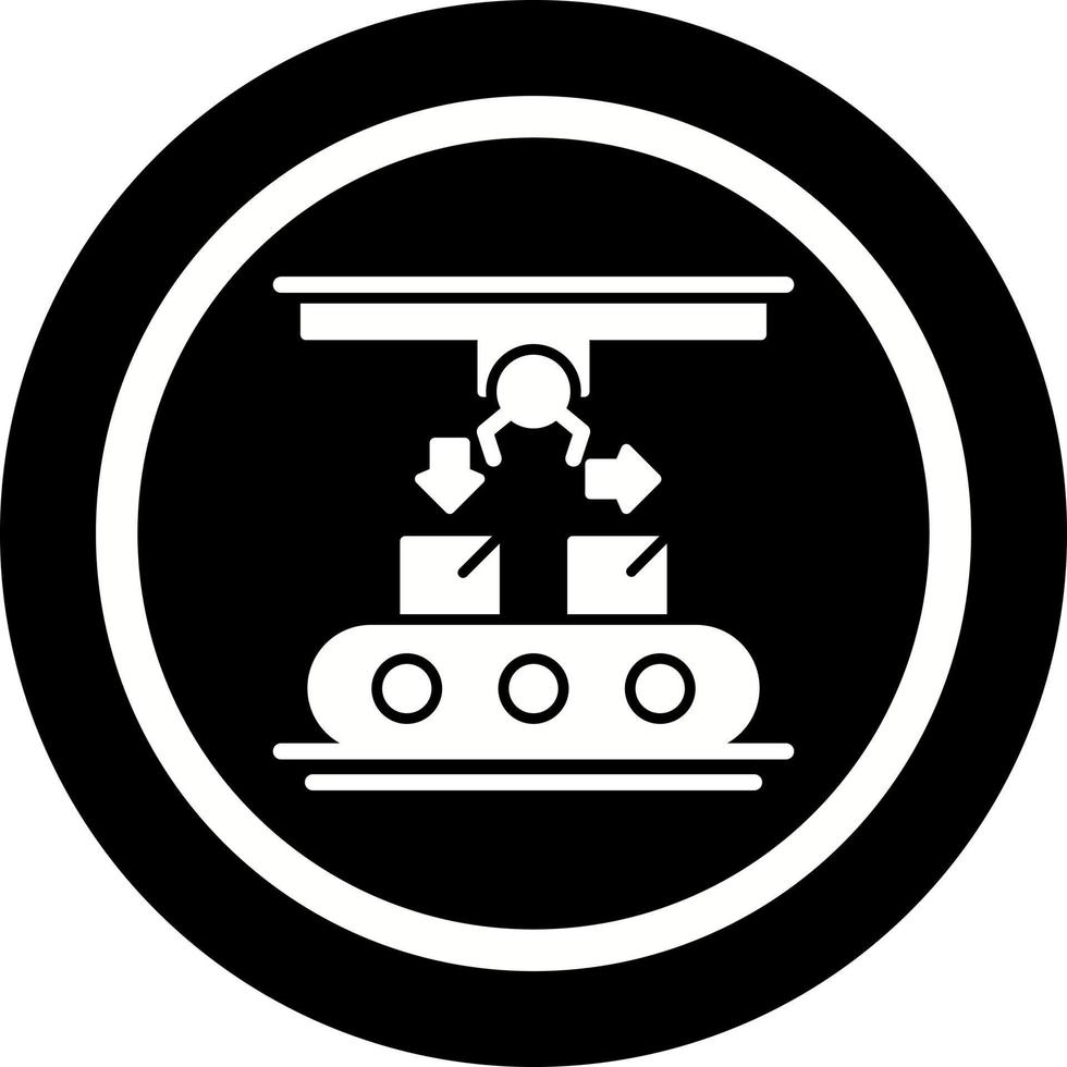 icono de vector de coneyor