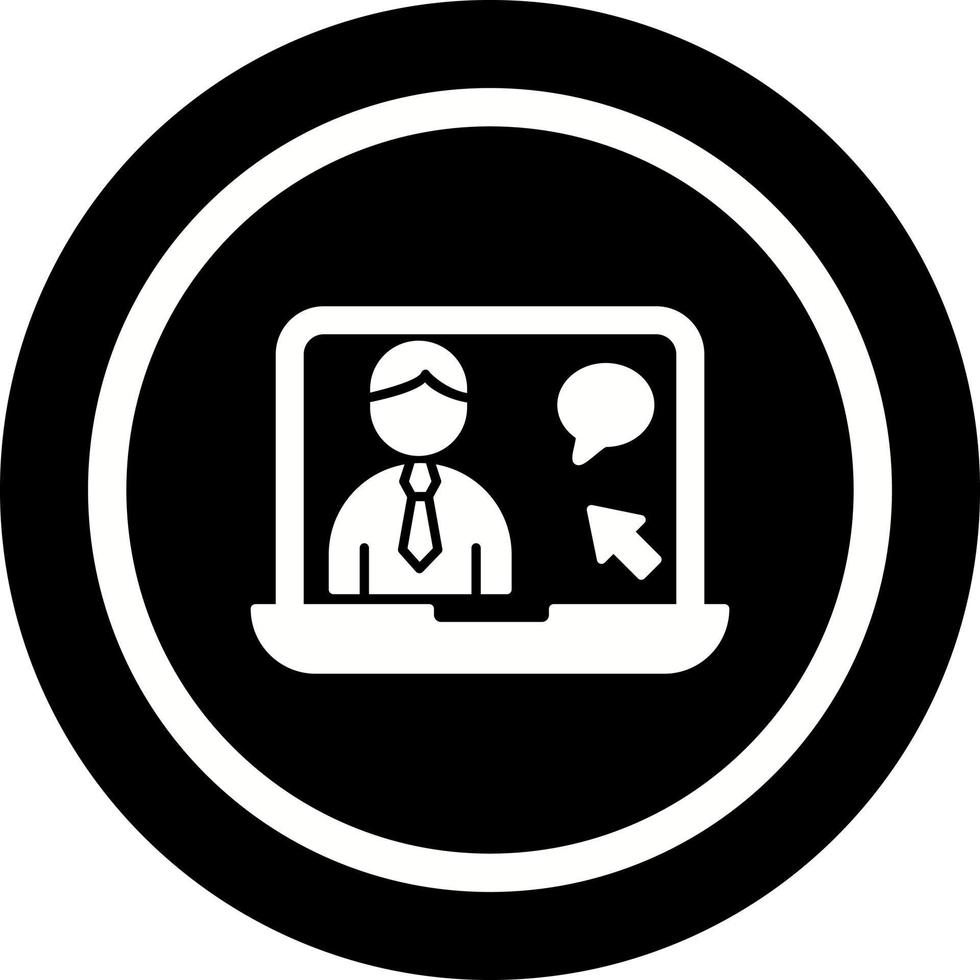 Online Interview Vector Icon