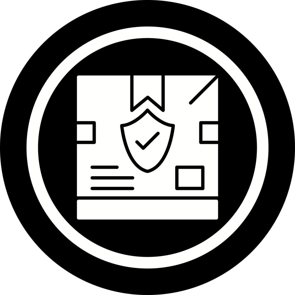 icono de vector de caja de entrega