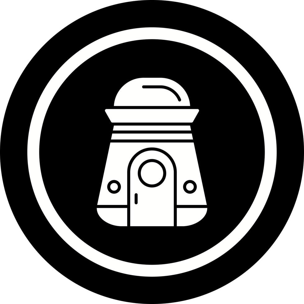 icono de vector de cápsula espacial