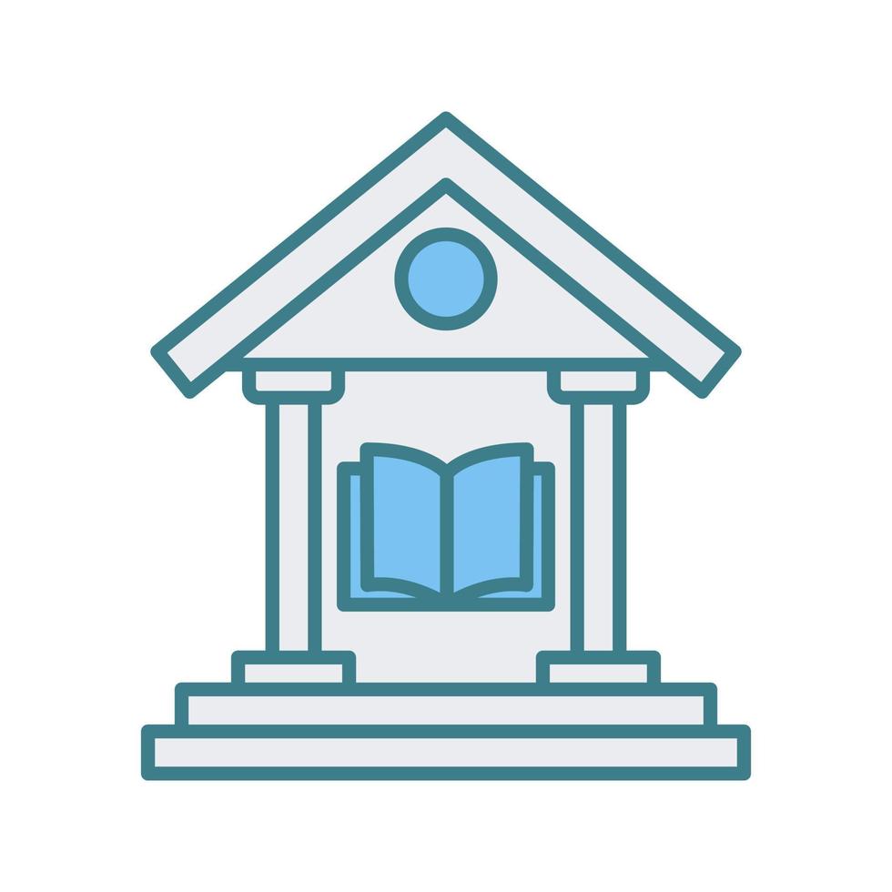 icono de vector de biblioteca