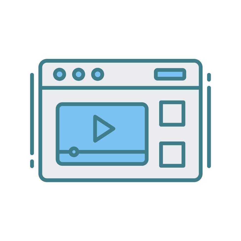 icono de vector de vídeo