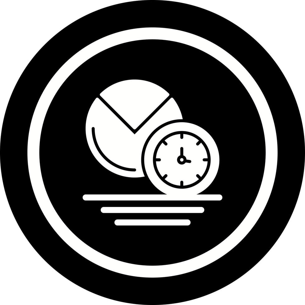 icono de vector de gráfico circular