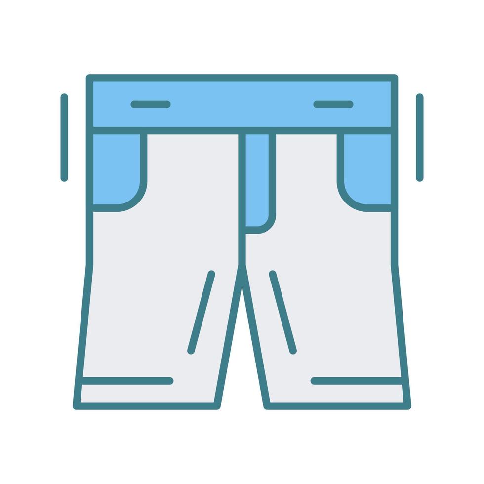 icono de vector de pantalones cortos