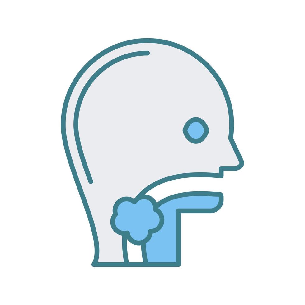 Throat Cancer Vector Icon