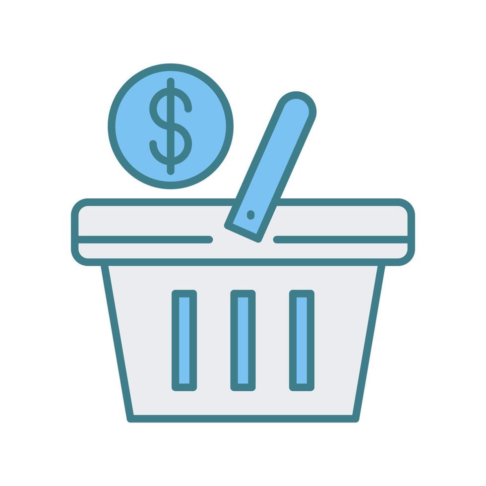 Shopping Basket Vector Icon