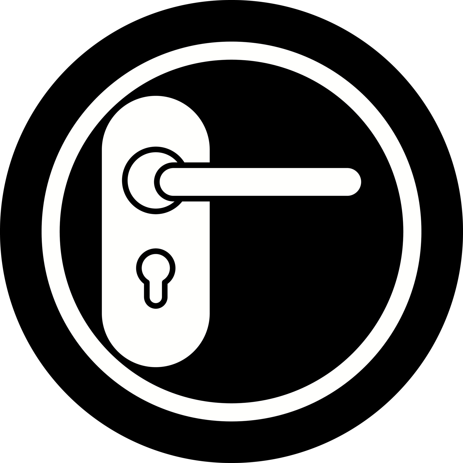 Door Lock Vector Icon 21421013 Vector Art at Vecteezy