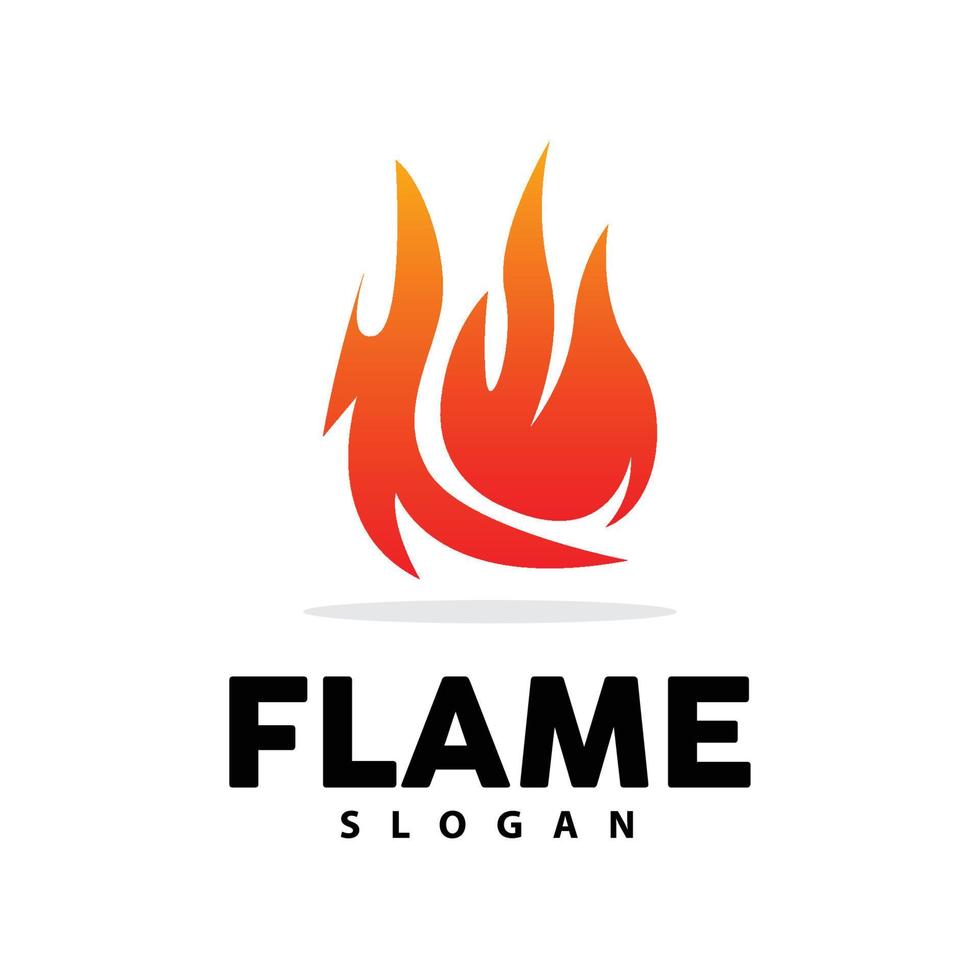 rojo fuego logo, ardiente calor fuego vector, fuego logo modelo icono diseño vector