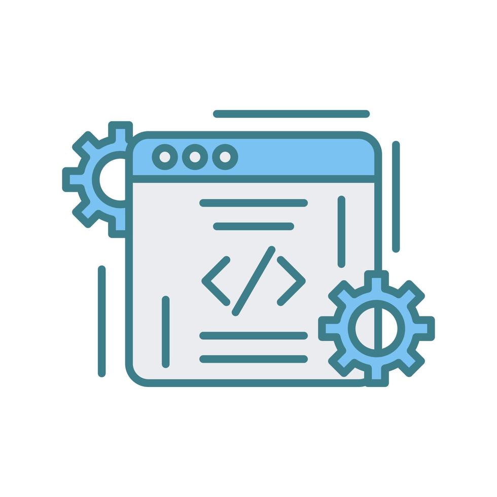 icono de vector de codificación