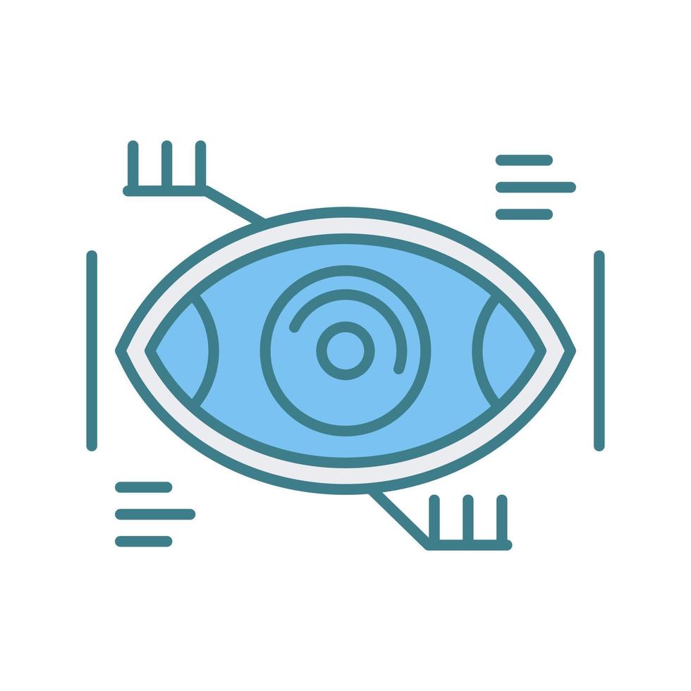 Eye Recongnition Vector Icon