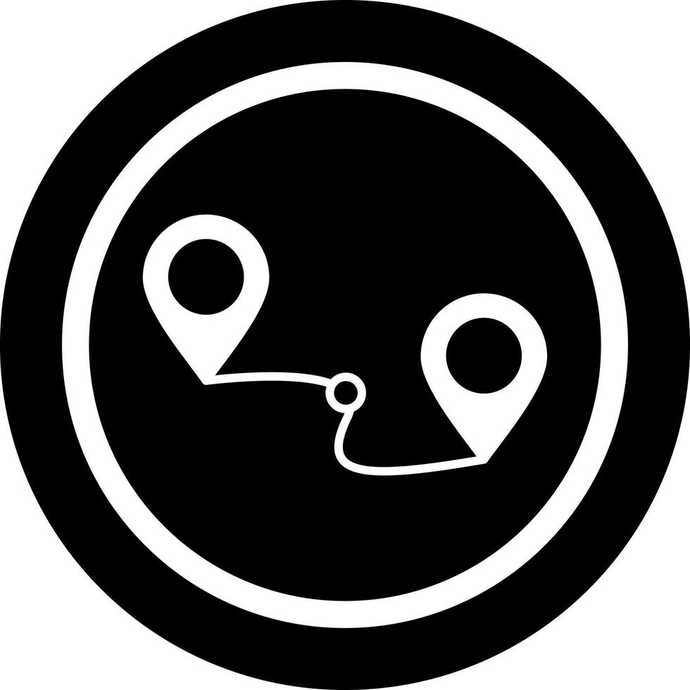 icono de vector de ruta