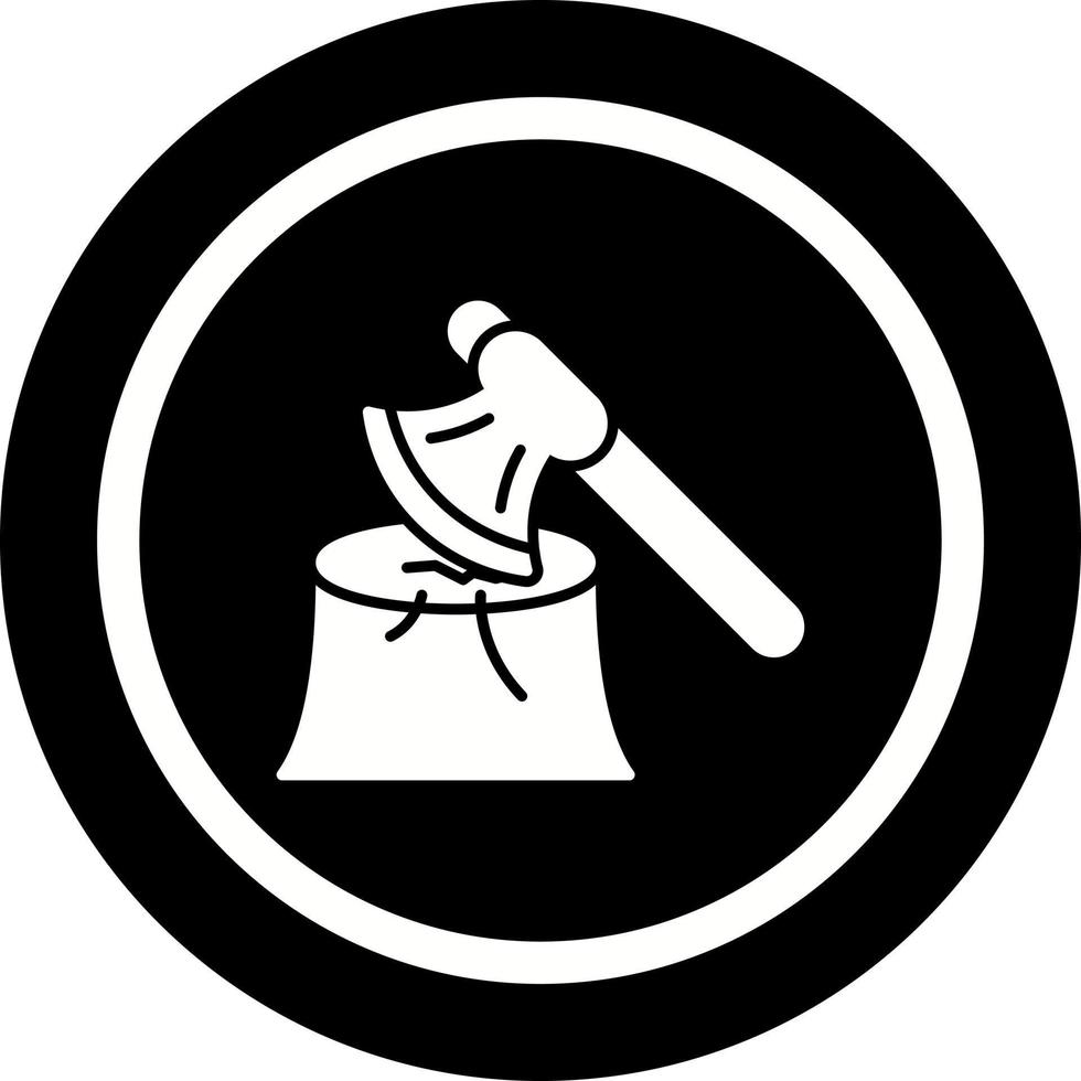 Wood Axe Vector Icon