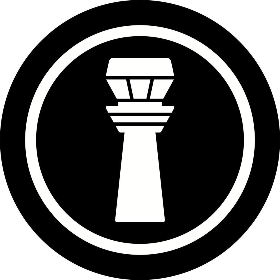 icono de vector de torre de control