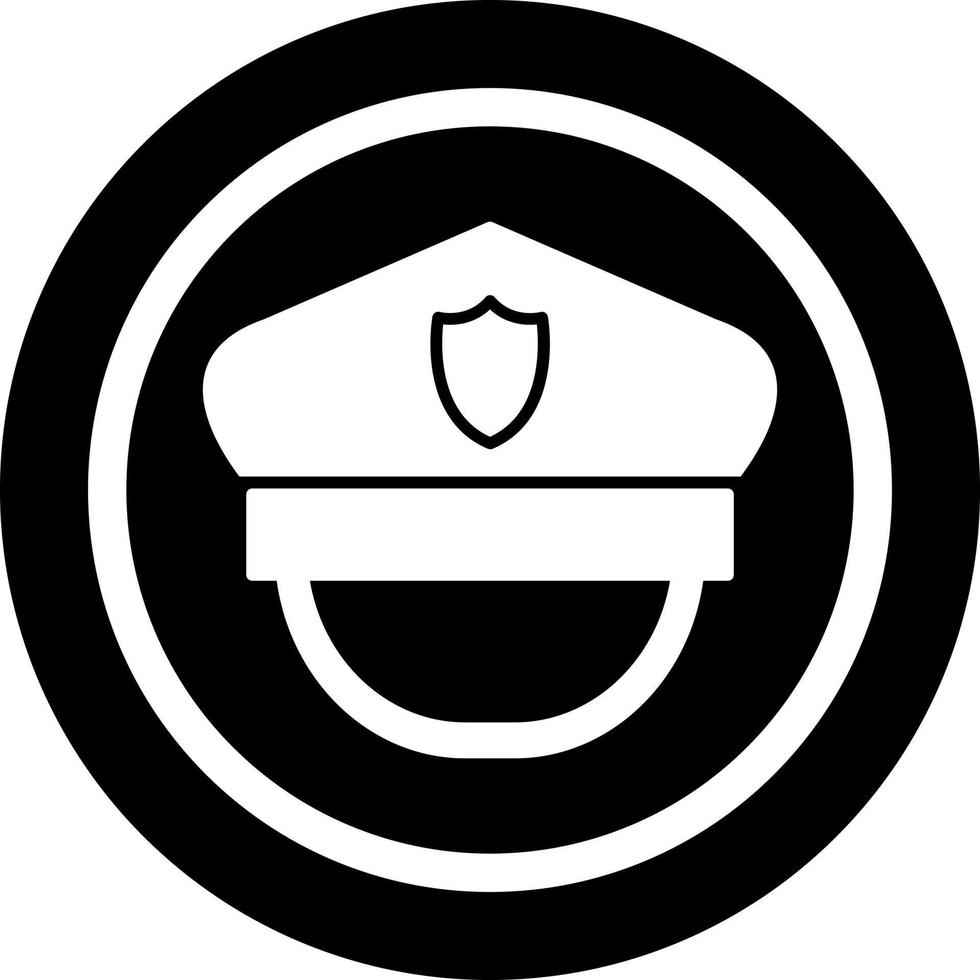 Police Hat Vector Icon