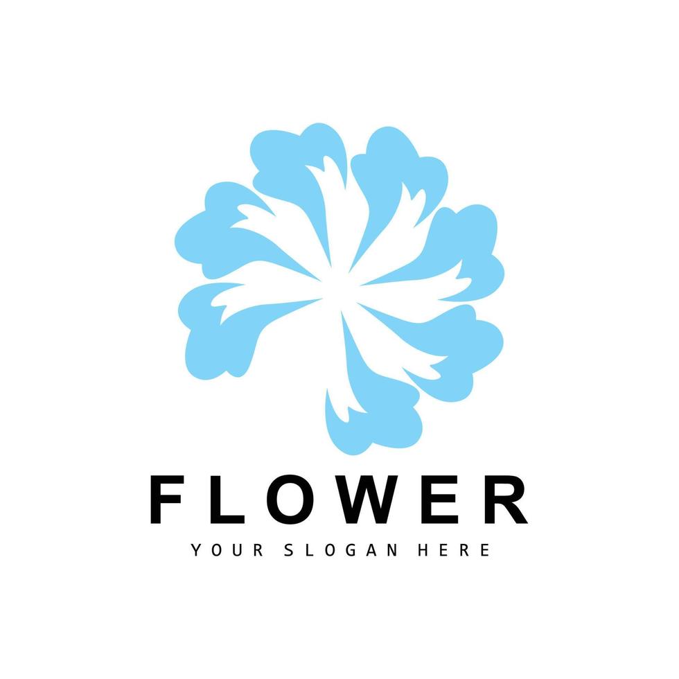 Flower Logo, Ornamental Plant Design, Plant Vector, Product Brand Template Icon vector