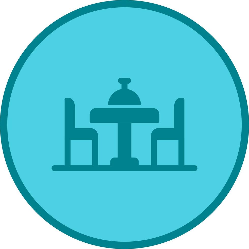 Dinning Table Unique Vector Icon