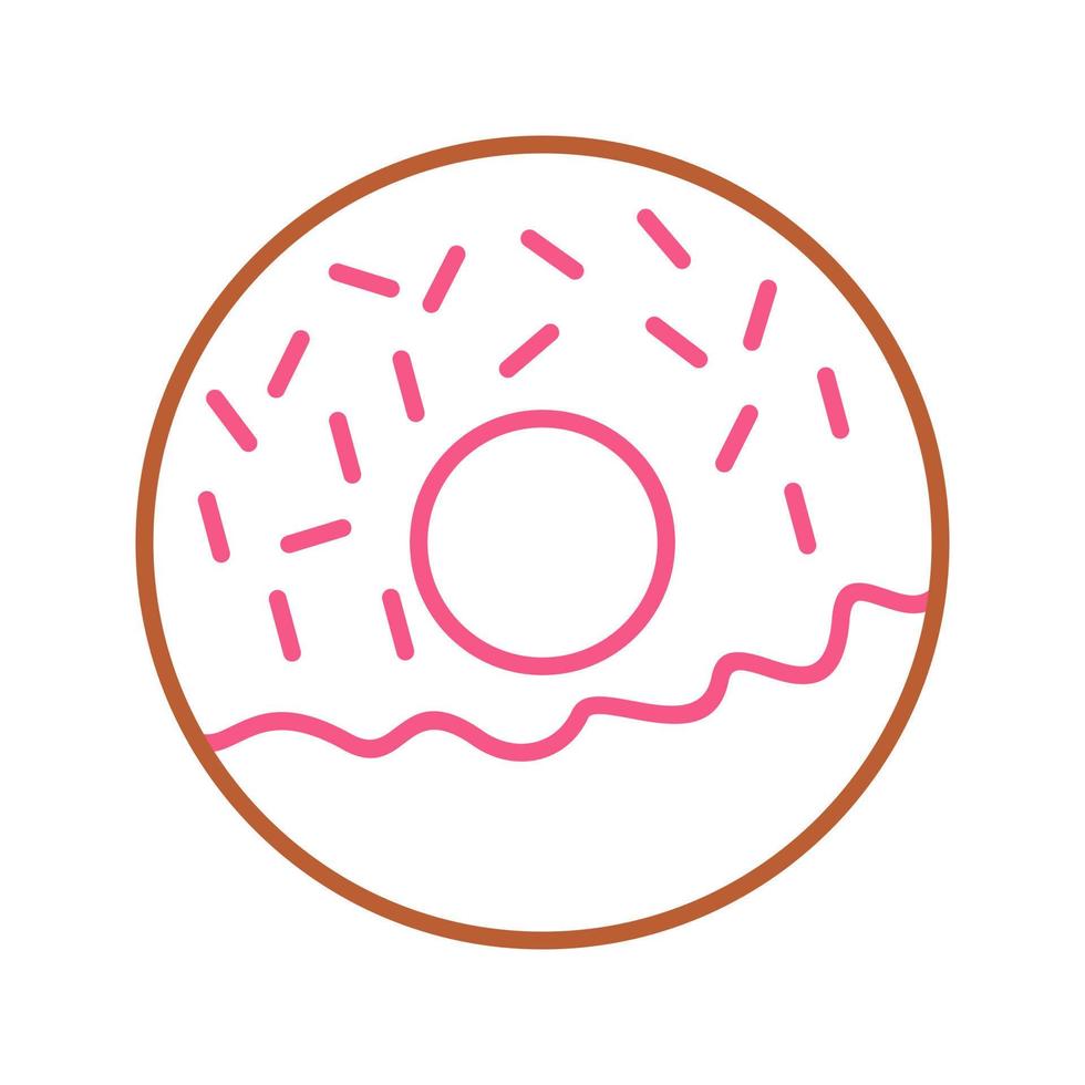 icono de vector de donut