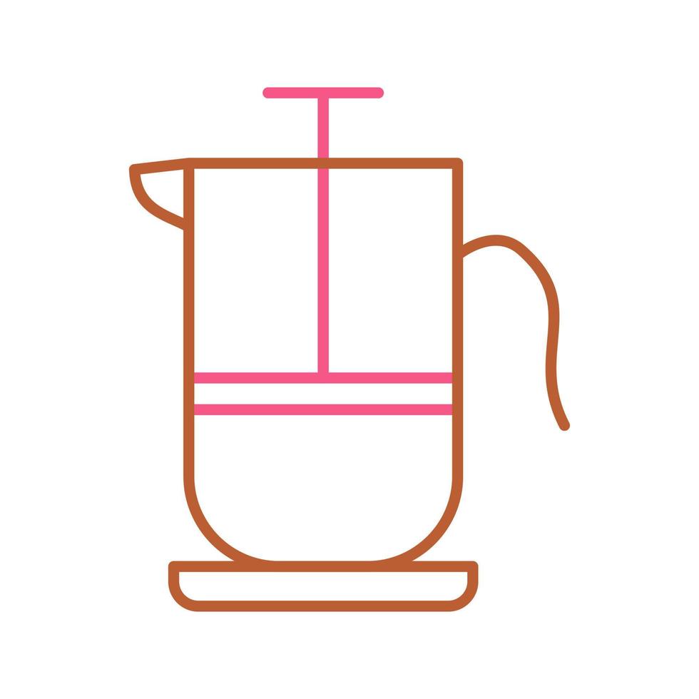 French Press Vector Icon