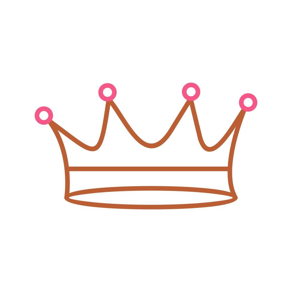 icono de vector de corona de rey