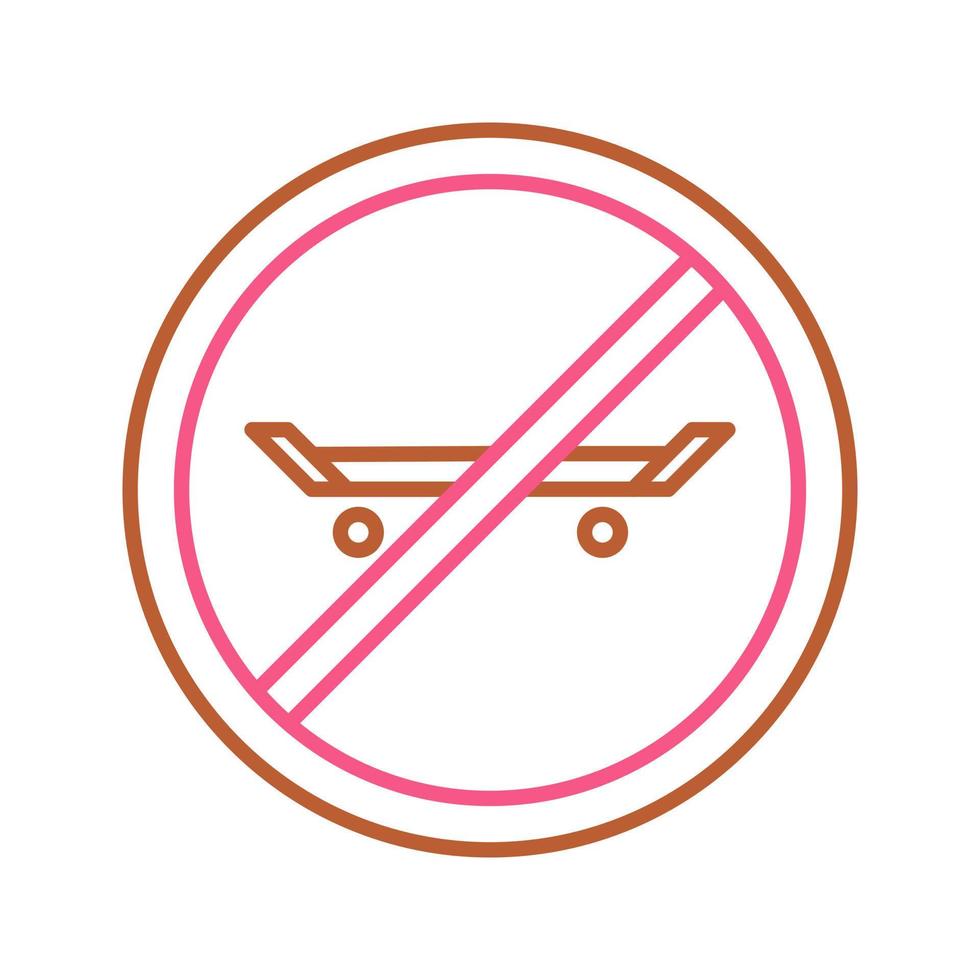 No Skating Vector Icon