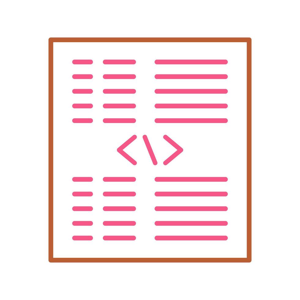 Piece of Code Vector Icon