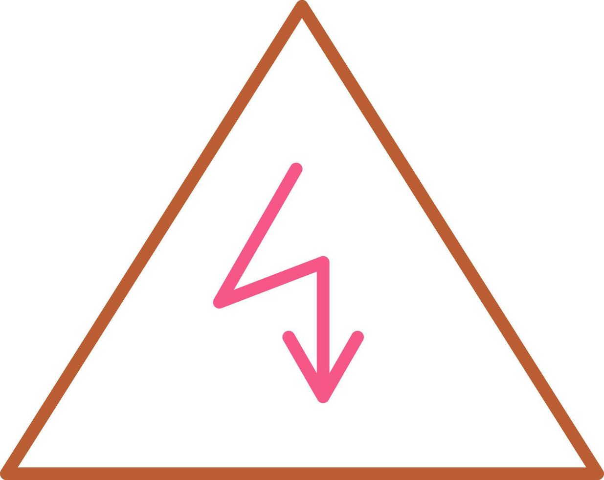 Unique Electricity Danger Vector Icon