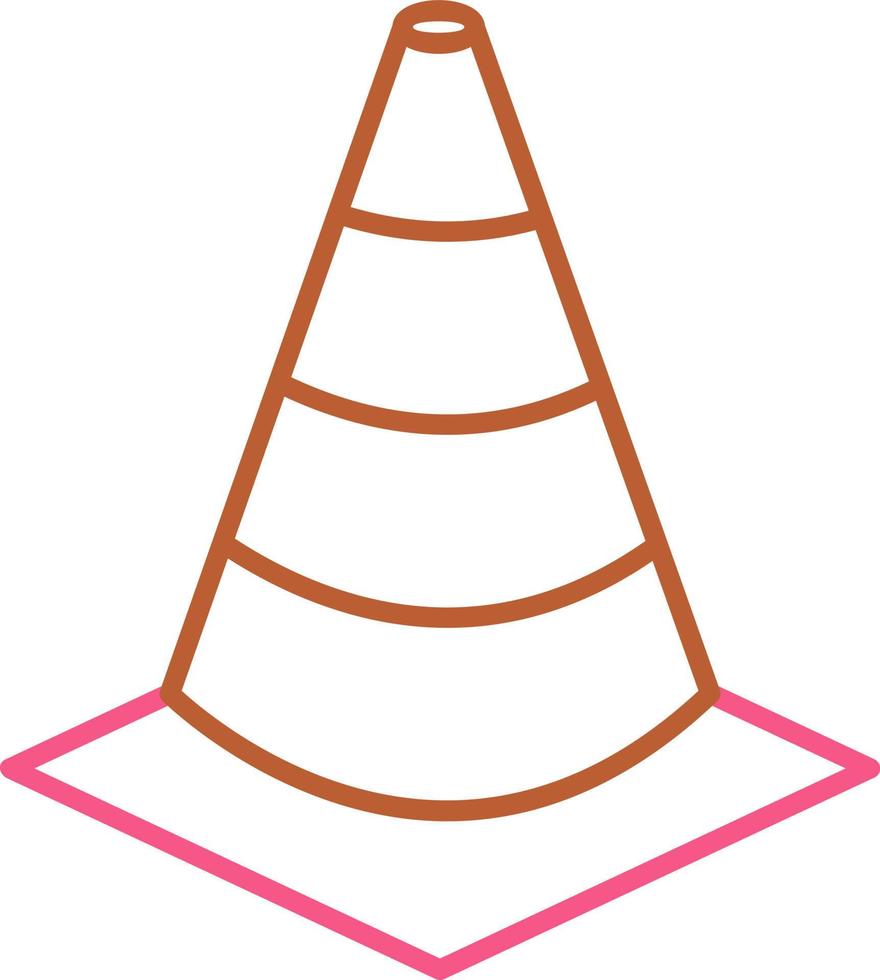 Unique Cone Vector Icon