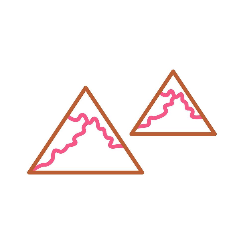 Unique Mountains Vector Icon