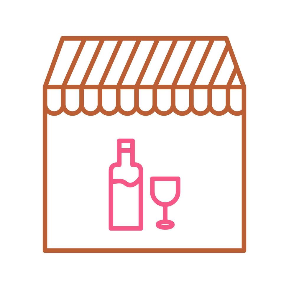 Unique Cafe and Bar Vector Icon