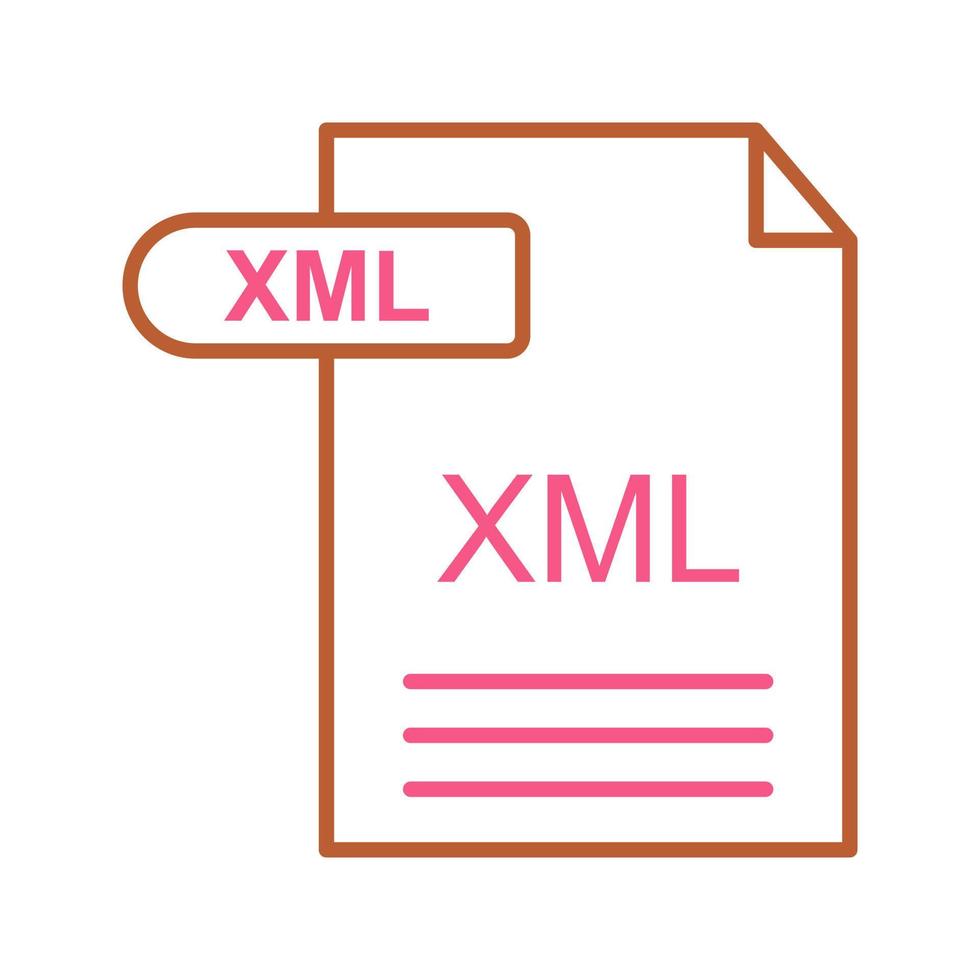 XML Vector Icon