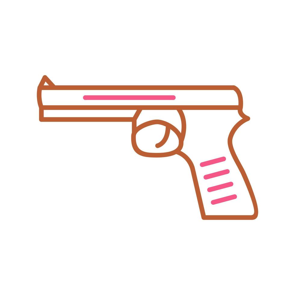 icono de vector de pistola única